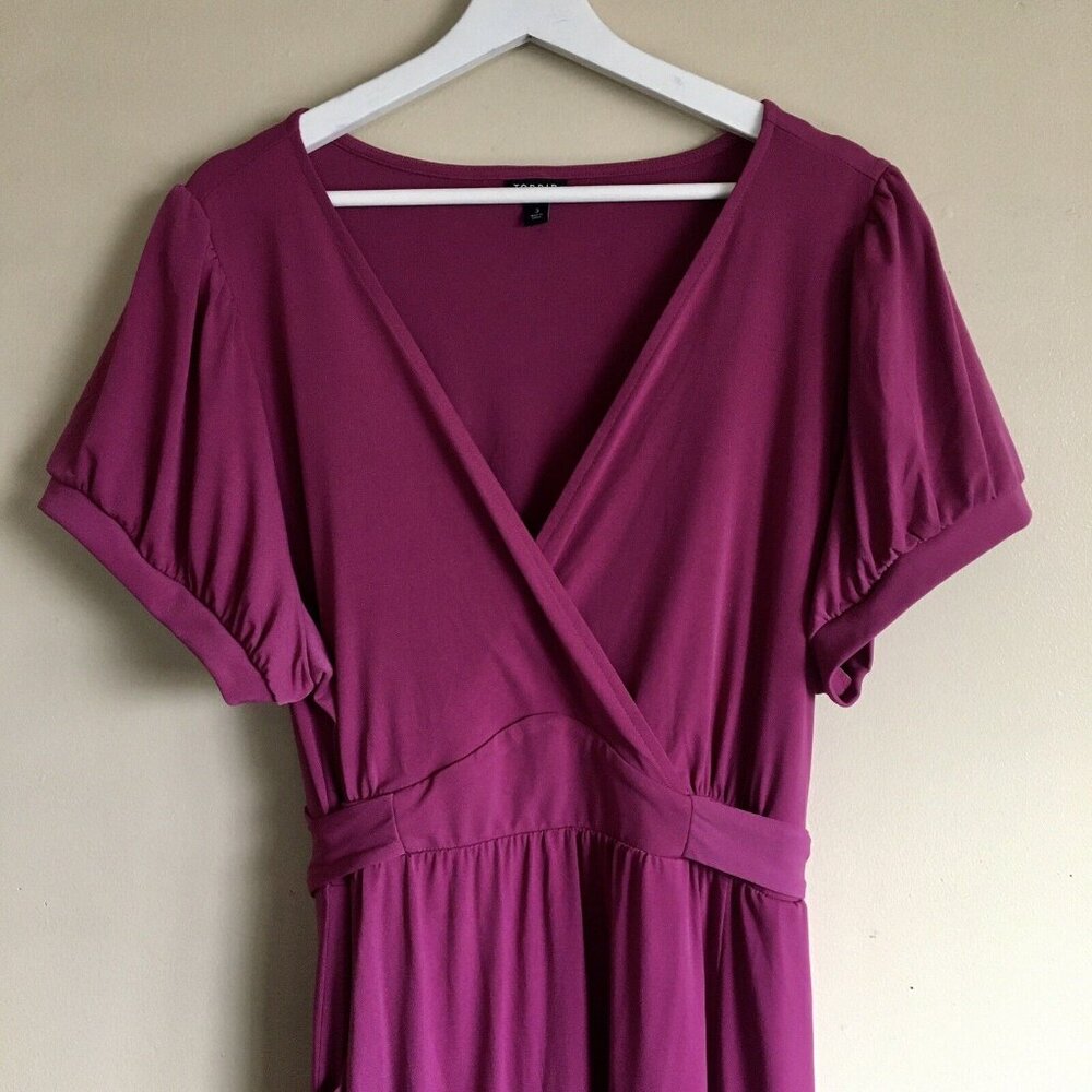 Torrid Womens Size 3X Short Sleeve Mini Studio Knit Surplice Dress Pockets - Picture 7 of 12
